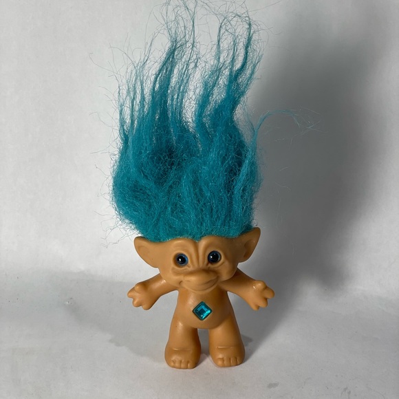 troll dolls Toys Vintage Troll Doll Blue Hair Poshmark